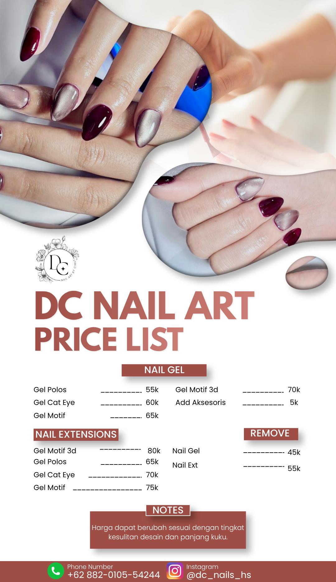 Menu DC Nails By Cimut .STT